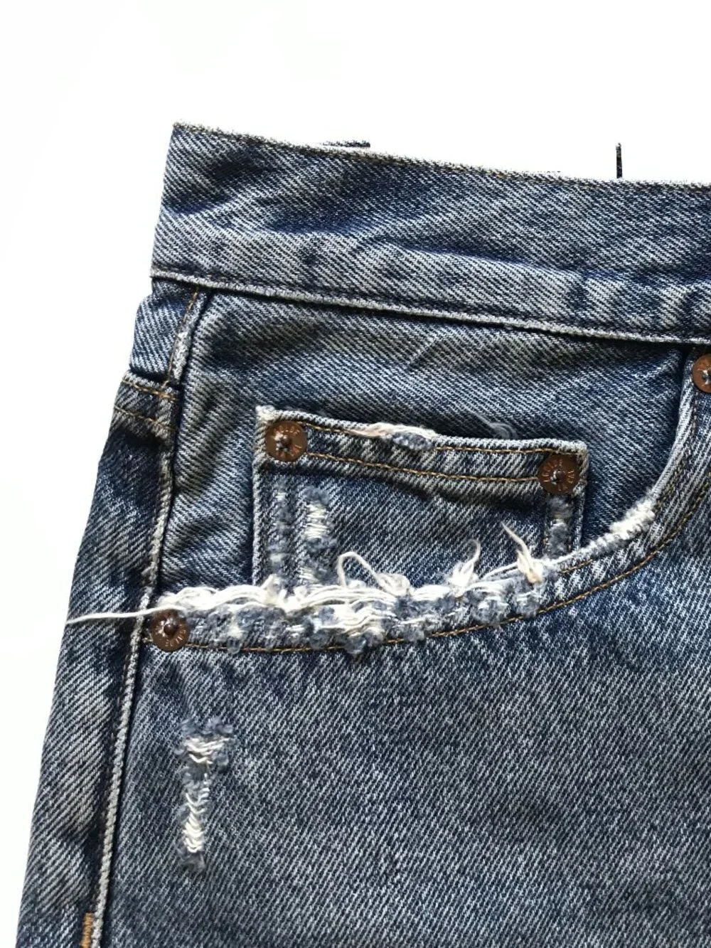 NWT Agolde Dee Vintage High Rise Cut Off Denim Jean Shorts Womens 32 Blue NEW